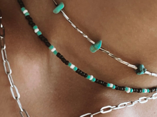 Last Call Beaded Choker