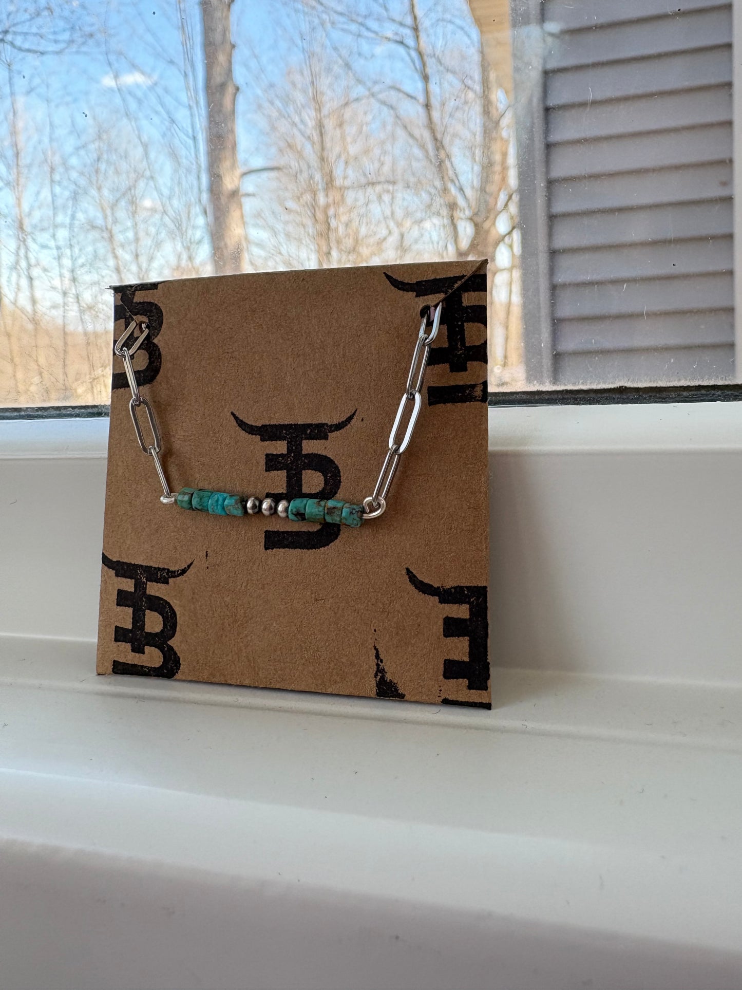 Chevie bar necklace