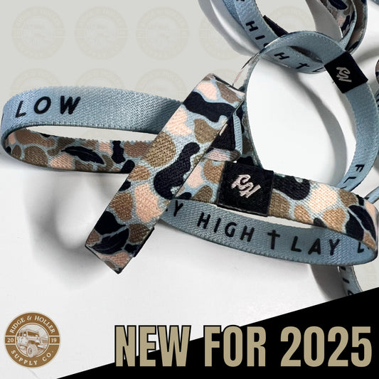 Fly High Lay Low Camo Bracelet Light Blue