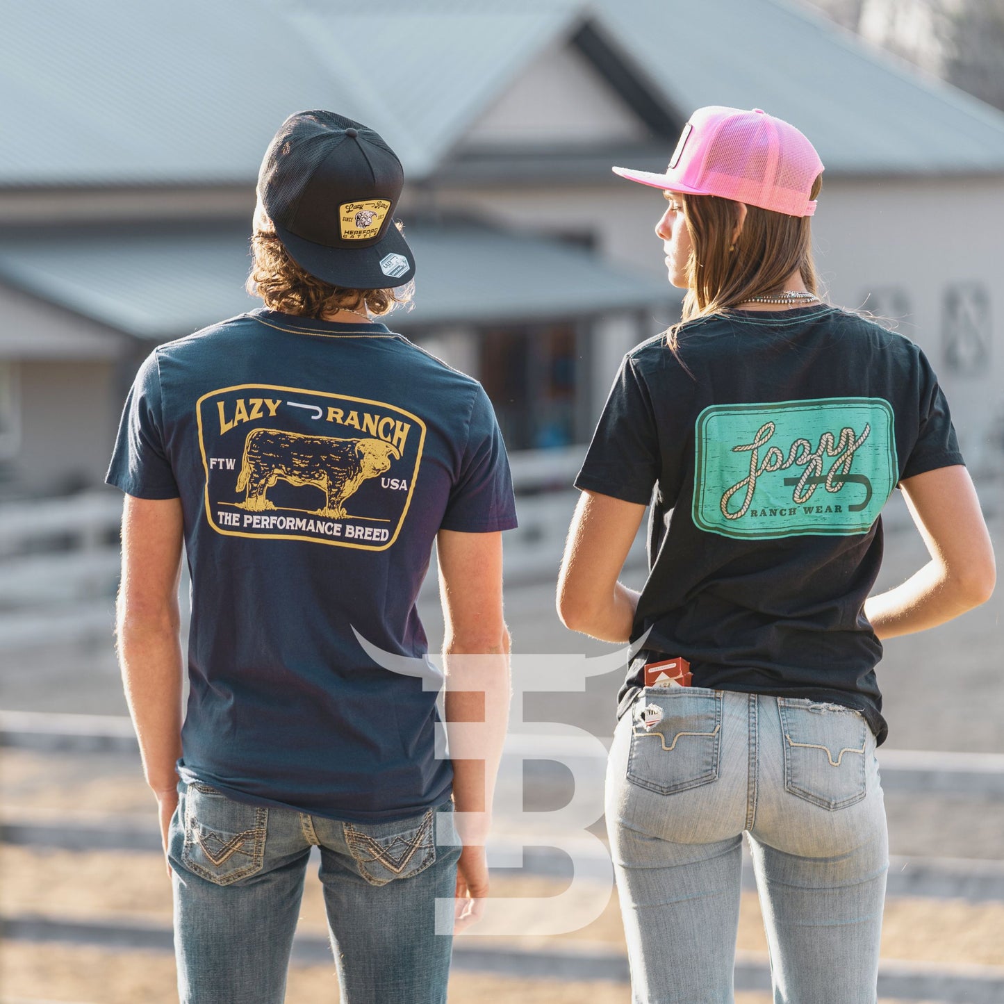 Lazy J Breakaway  T-Shirt - Black