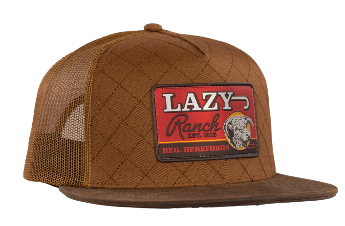 Lazy J Coyote Brown Quilted Hard Day Hat