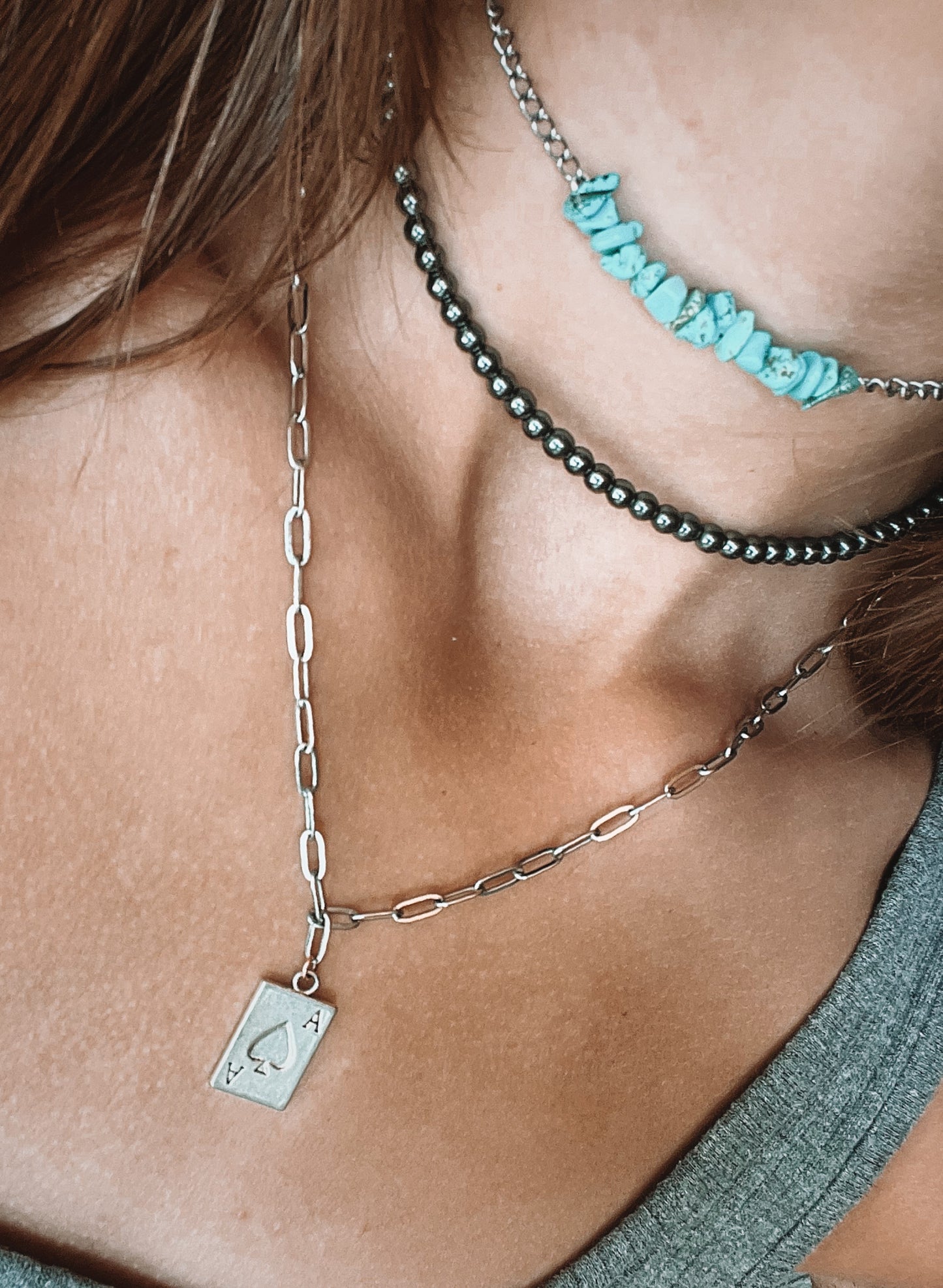 Metal Beaded Choker