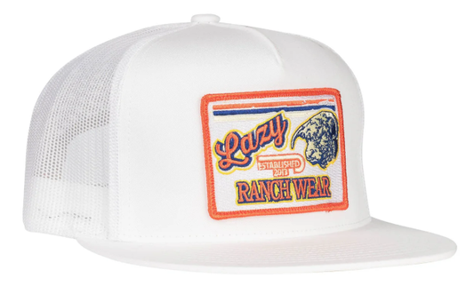 Lazy J White Retro Hereford
