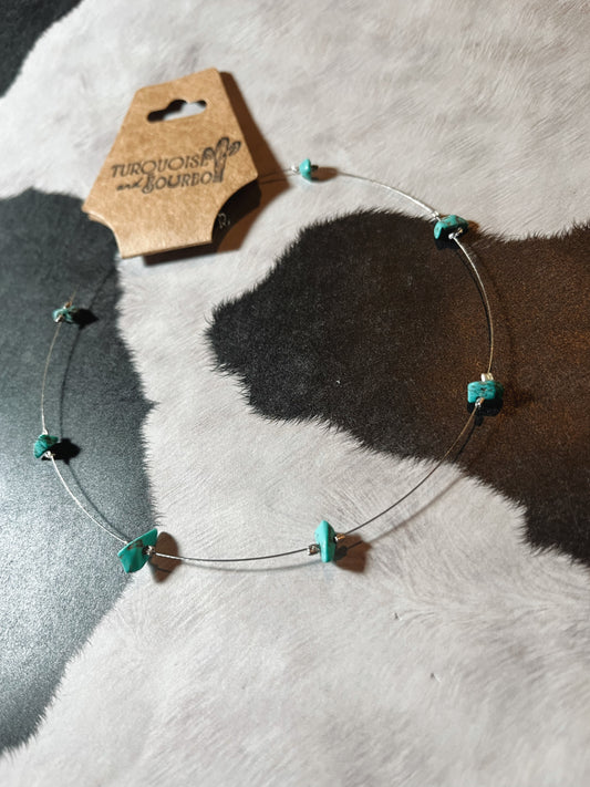Turquoise String Choker