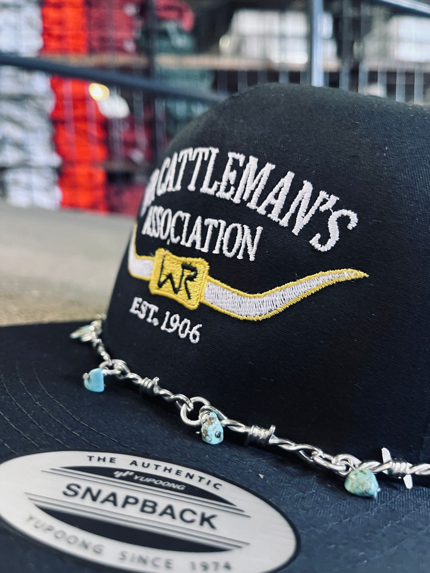 Barbed Wire Trucker Hat Chain