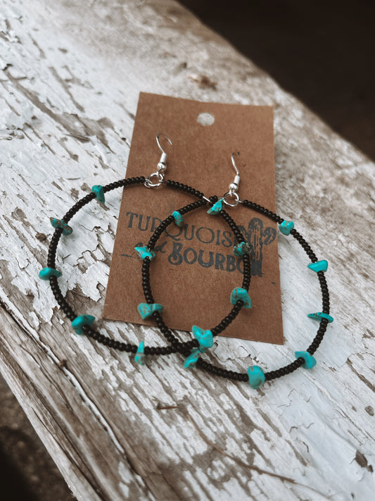 Beaded hoops