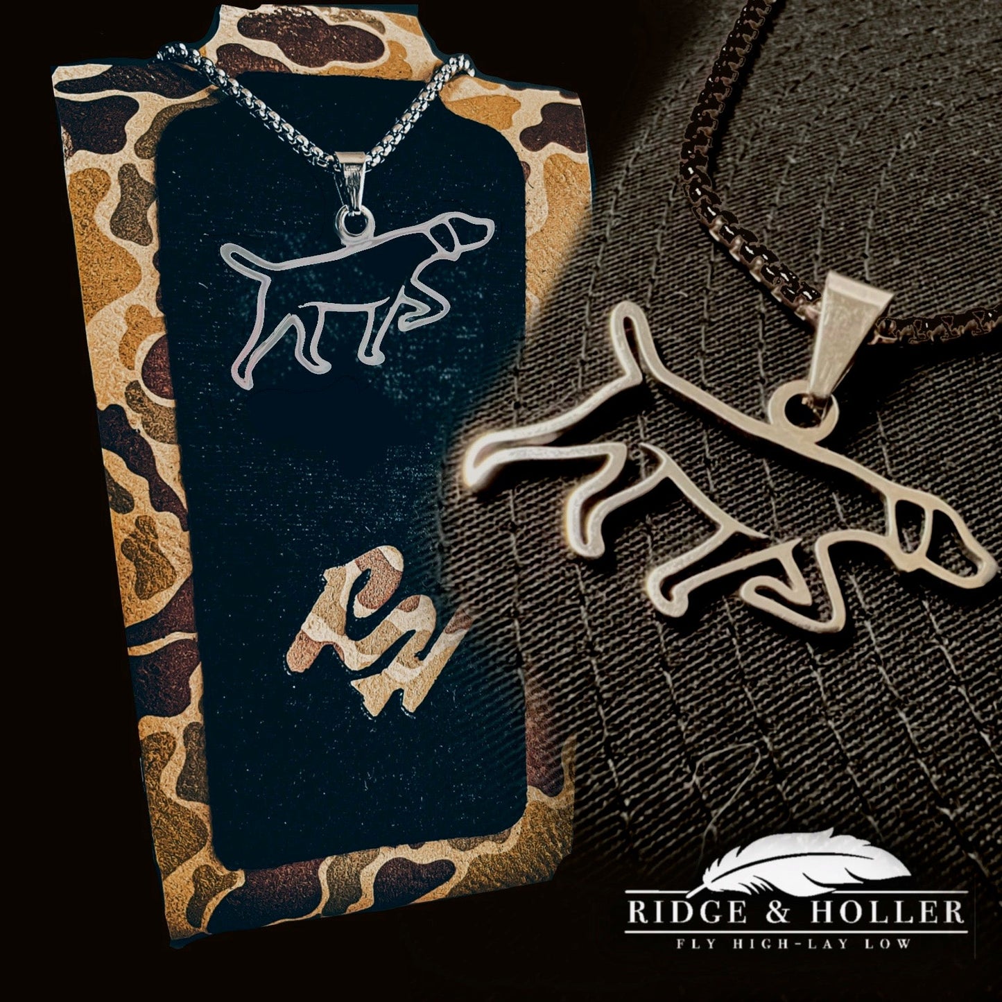 Pointer -  Stainless Steel Necklace and Pendant