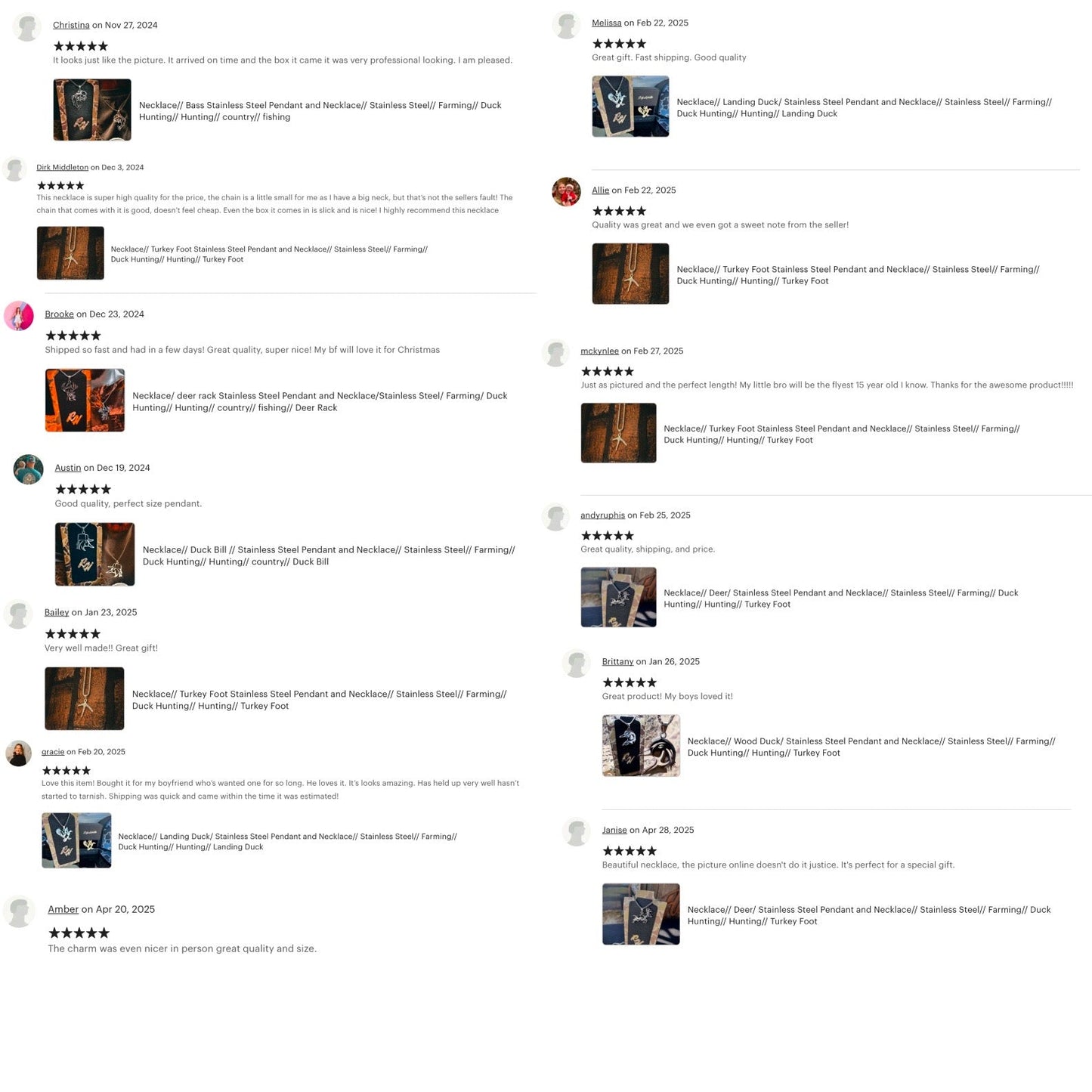 Pointer -  Stainless Steel Necklace and Pendant