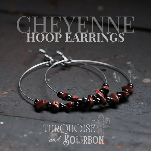 Cheyenne Beaded Hoop Earrings