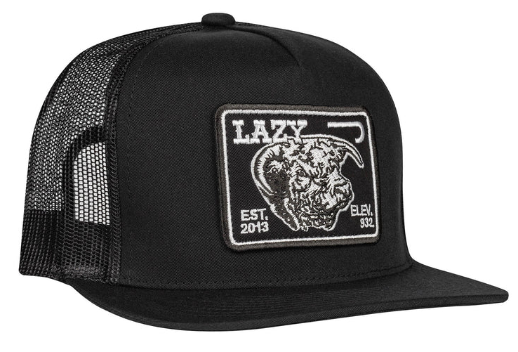 Lazy J Black Trucker Hat