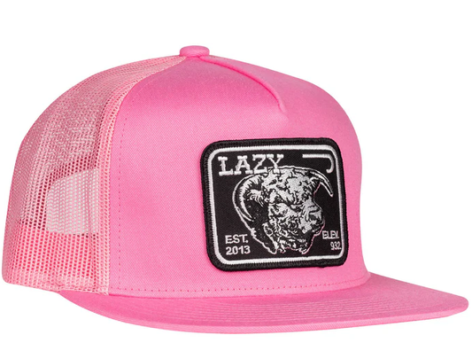 Lazy J Trucker Hat - Pink